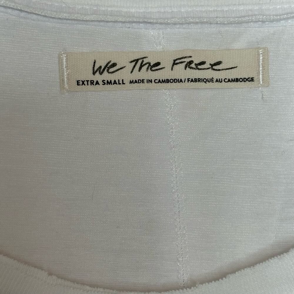 We The Free White Ruffle Sleeve Crop Top - Picture 8 of 8